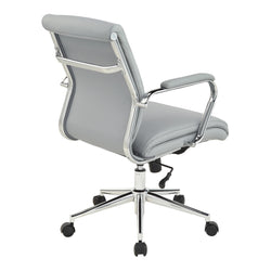 Mid Bk Silver Ion Technology Fabric Chair