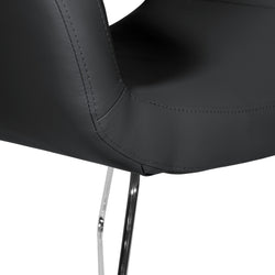 Faux Leather Lounge Chair