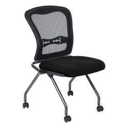 Deluxe Armless Folding Chair With ProGrid® Back