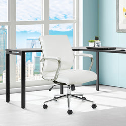 Mid Bk Silver Ion Technology Fabric Chair