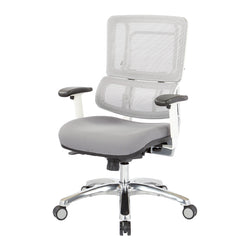 White Vertical Mesh Chair
