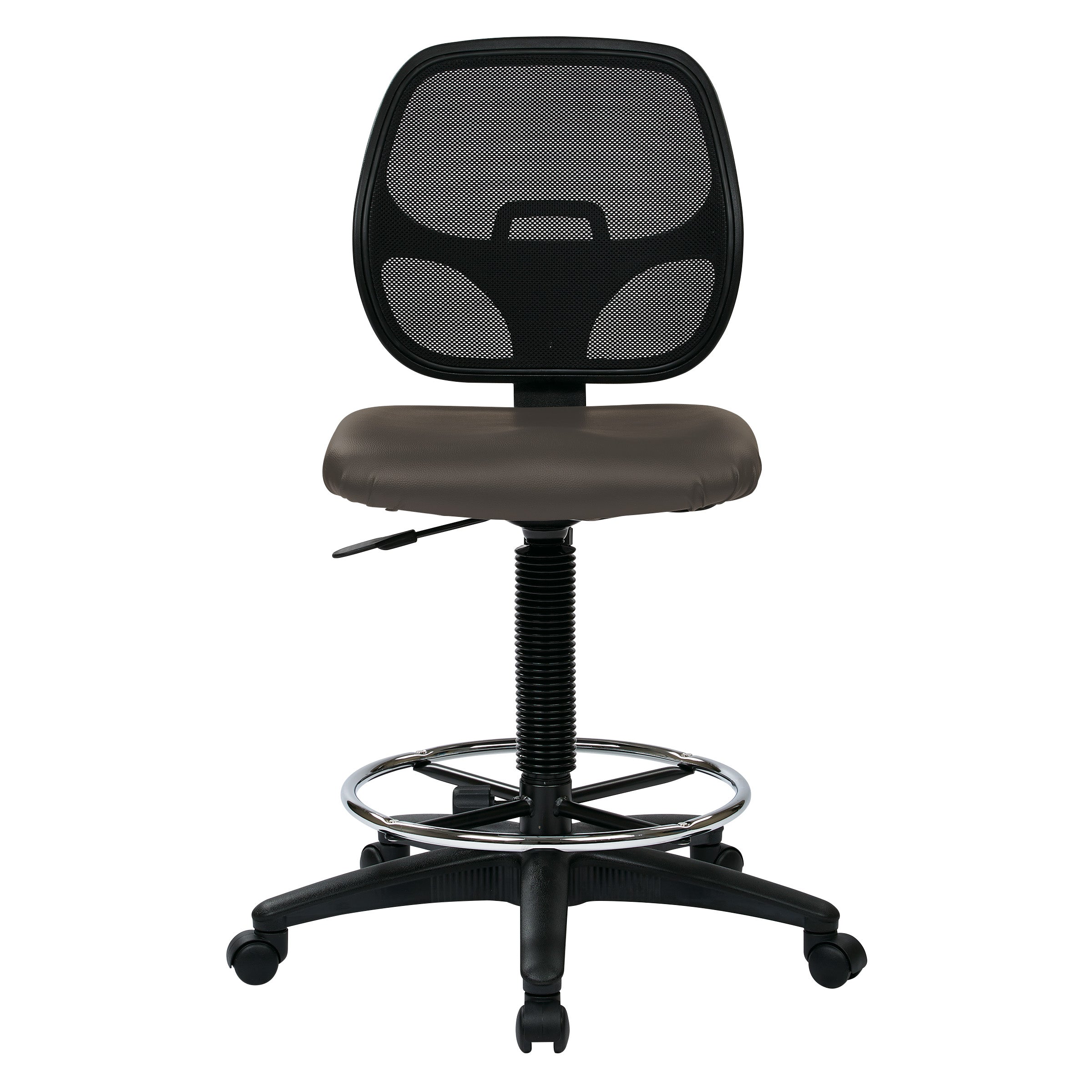 Deluxe Custom Dillon Fabric Drafting Chair with 18" Diameter Foot ring