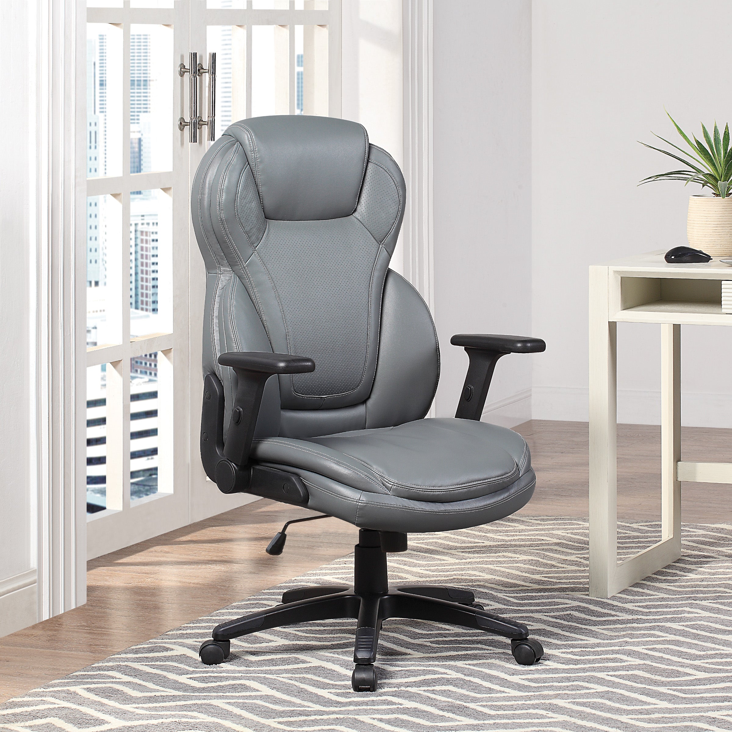 Exec Bonded Lthr Office Chair 1