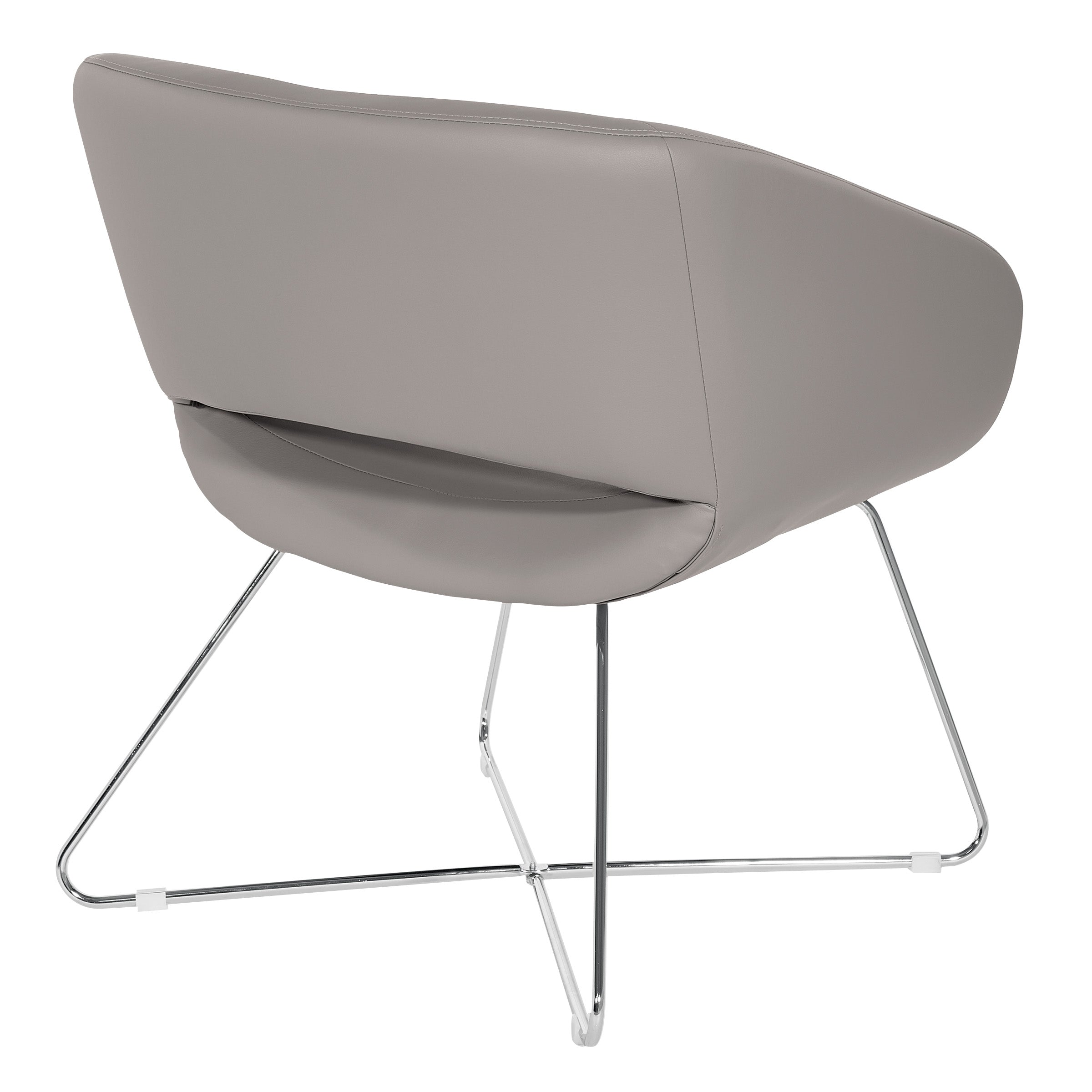 Faux Leather Lounge Chair