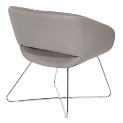 Faux Leather Lounge Chair
