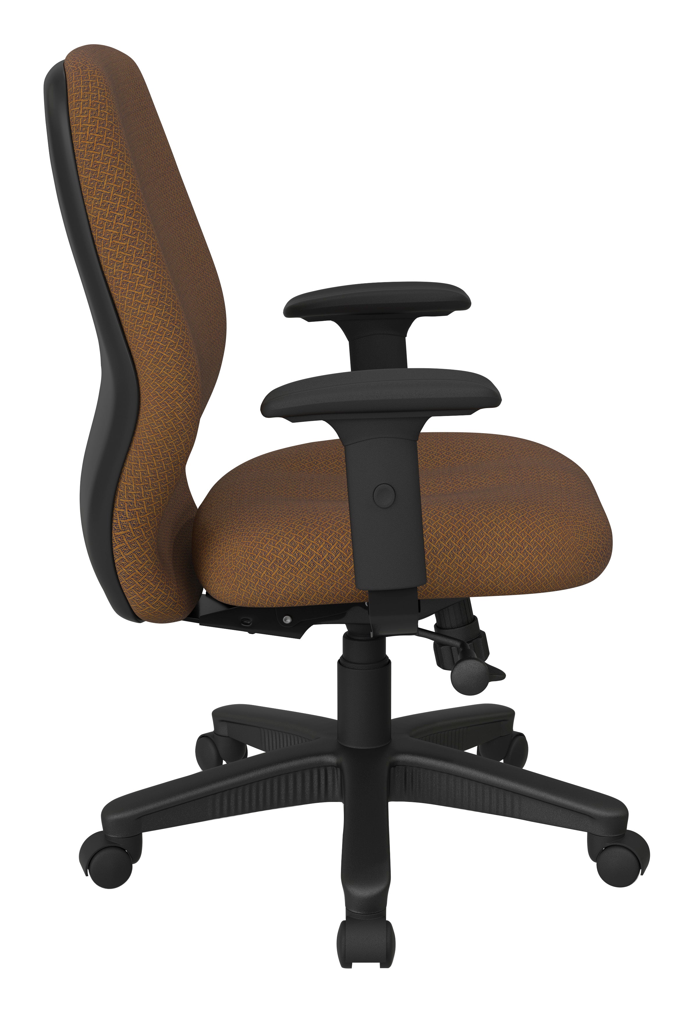 Mid Back 2-to-1 synchro Tilt Chair with 2 -Way Adjustable Soft padded Arms