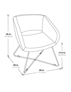 Faux Leather Lounge Chair