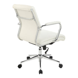 Mid Bk Silver Ion Technology Fabric Chair