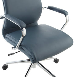 Mid Bk Silver Ion Technology Fabric Chair