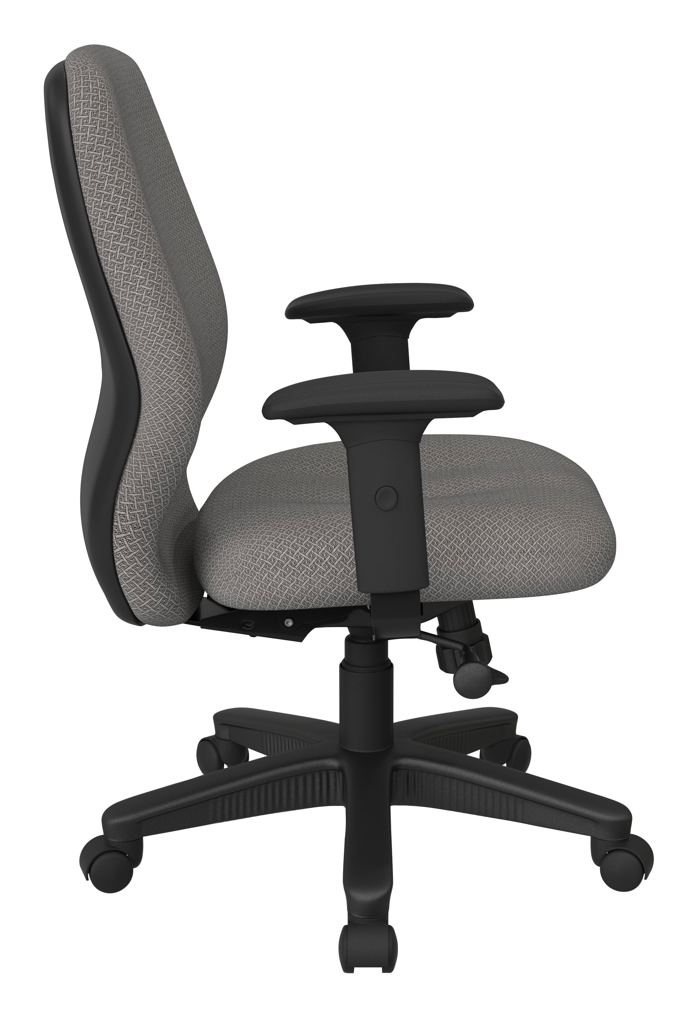 Mid Back 2-to-1 synchro Tilt Chair with 2 -Way Adjustable Soft padded Arms