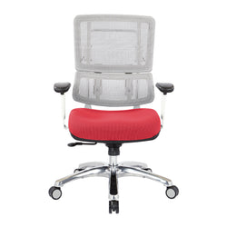 White Vertical Mesh Chair