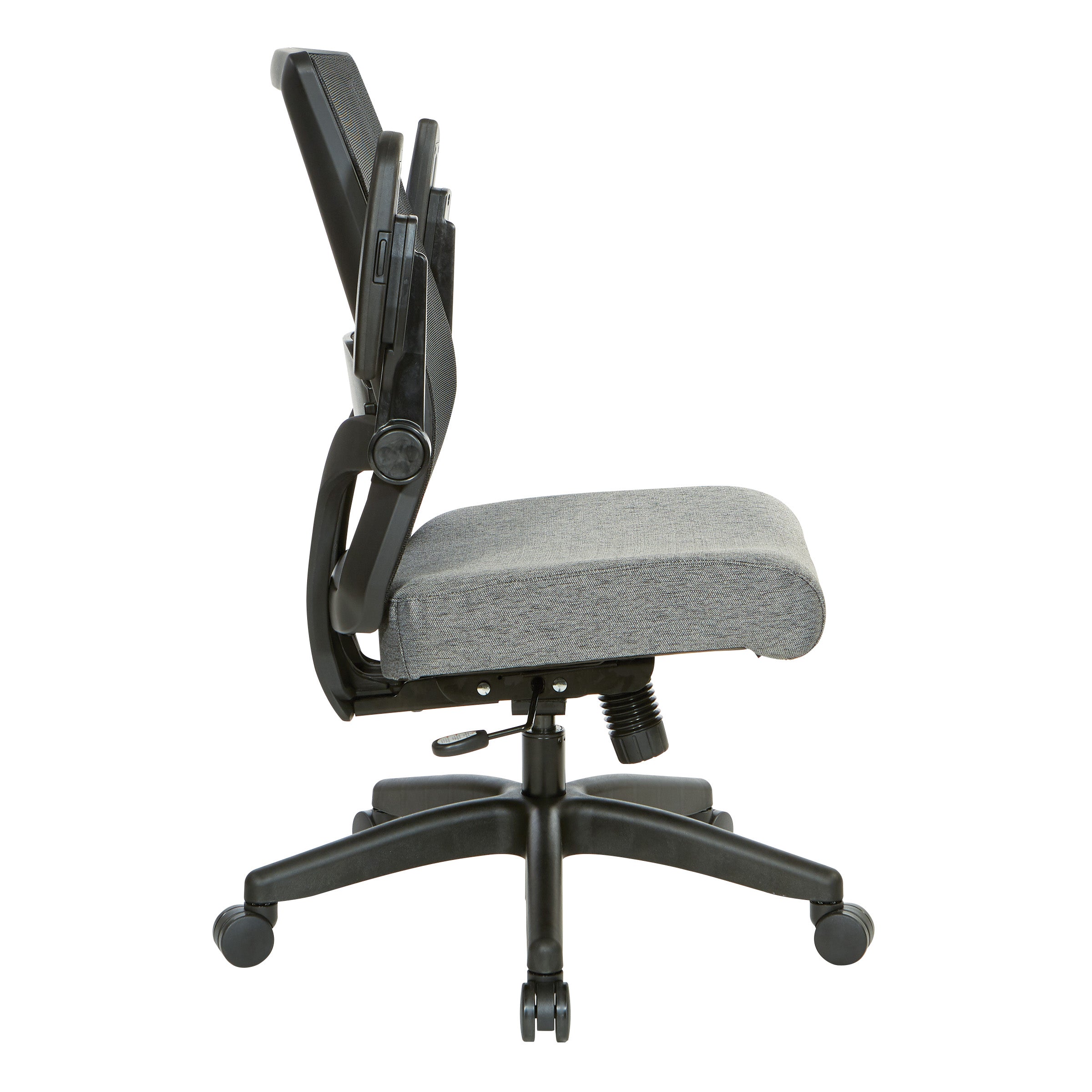 Black Mesh Back Flip Armchair