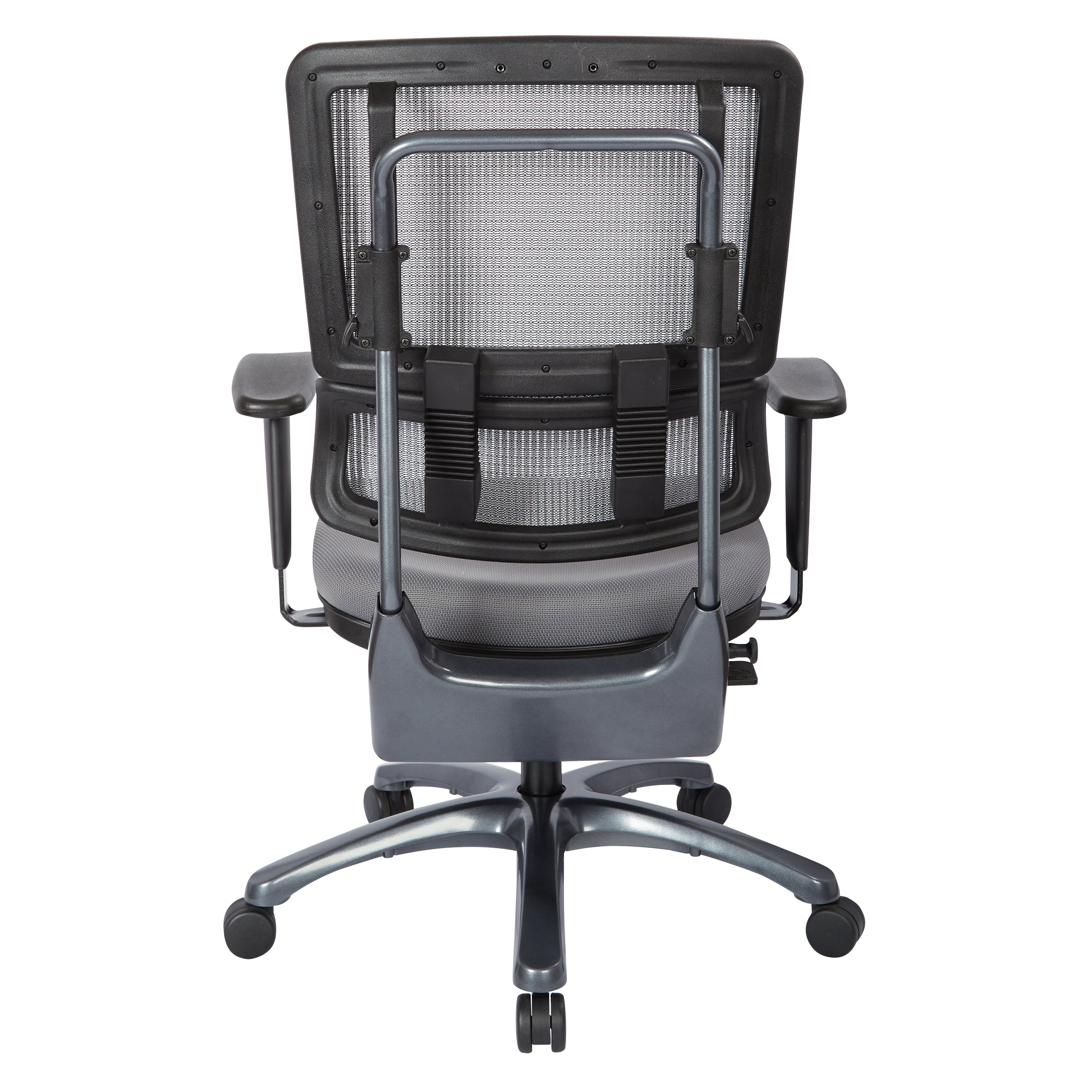 Vertical Grey Mesh Back Chair 1