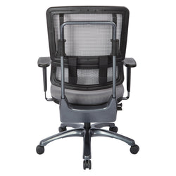 Vertical Grey Mesh Back Chair 1