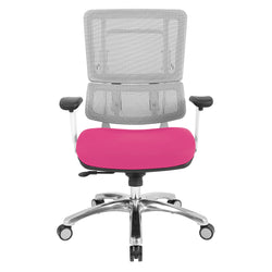 White Vertical Mesh Chair