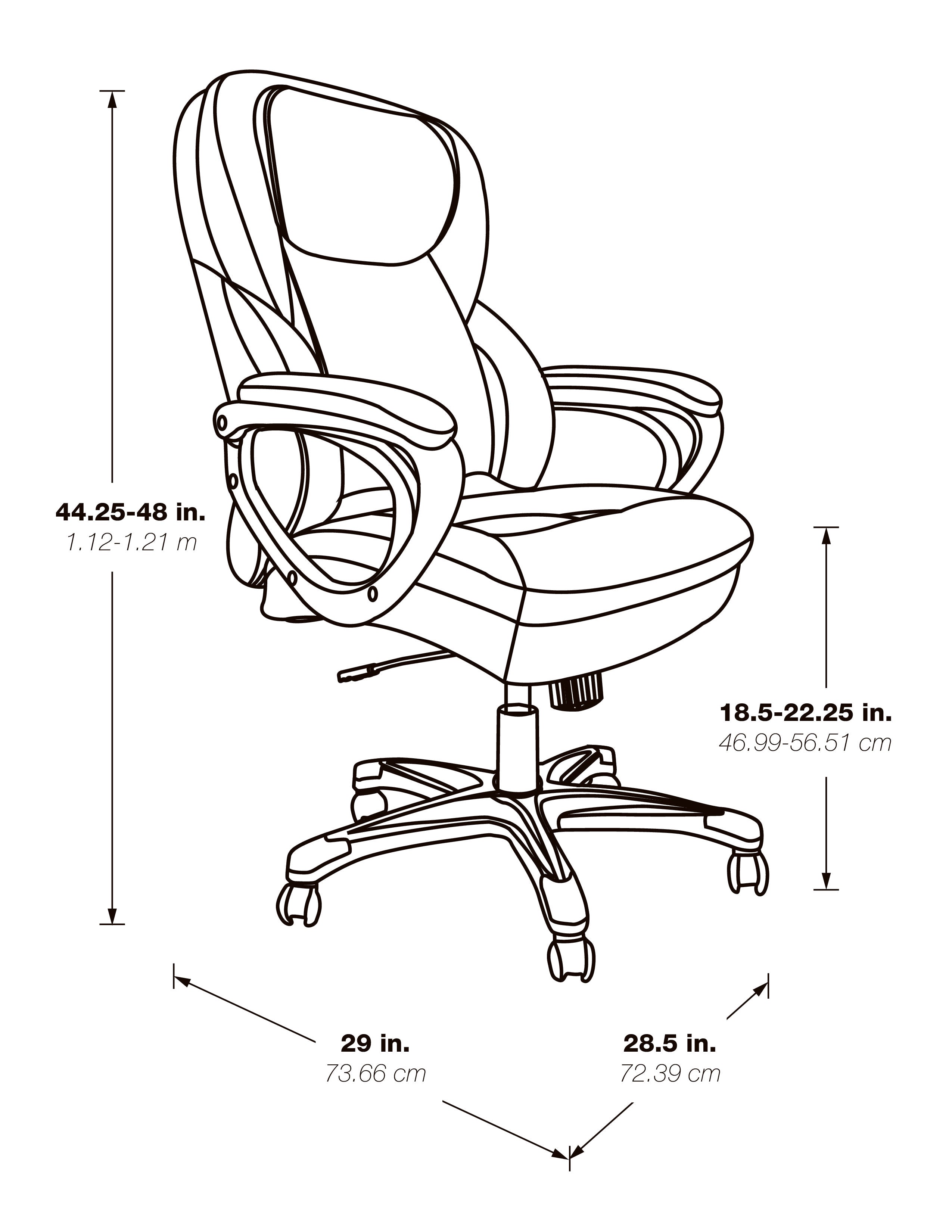 Exec Bonded Lthr Office Chair 4