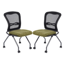 Deluxe Armless Folding Chair With ProGrid® Back