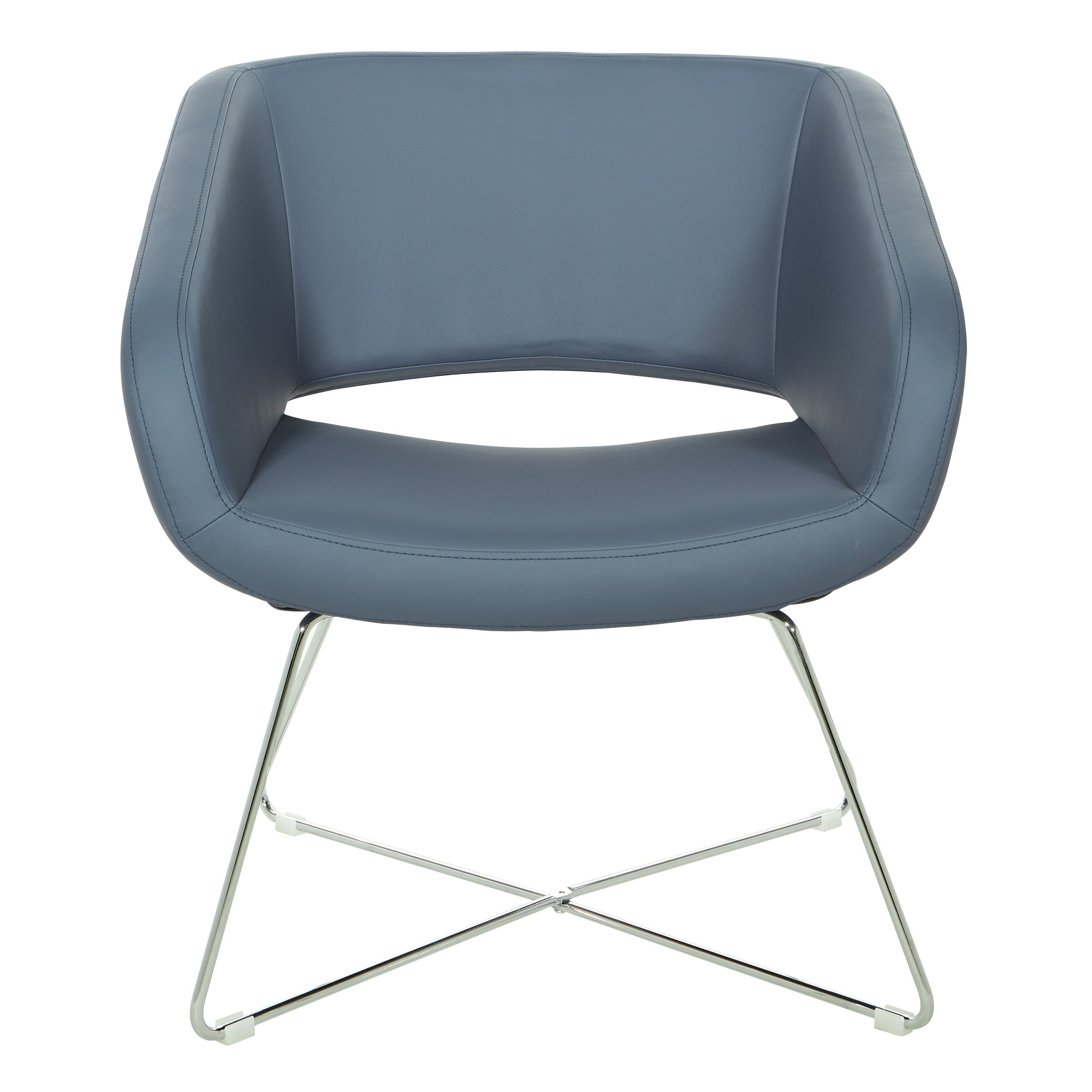 Faux Leather Lounge Chair