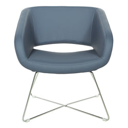 Faux Leather Lounge Chair