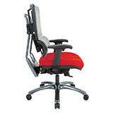 Vertical Grey Mesh Back Chair with Titanium Base 1
