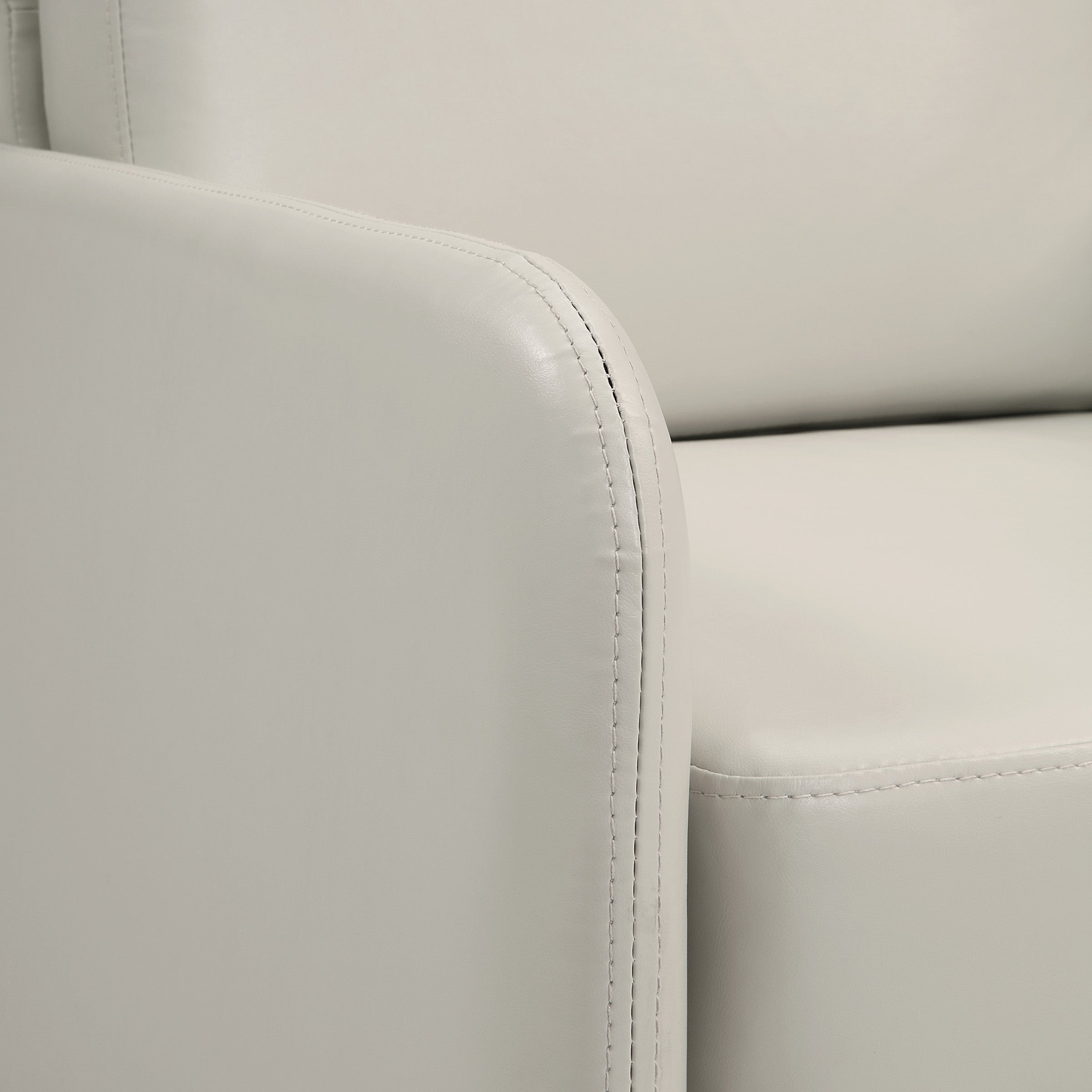 Lounge Chair in Faux Leather