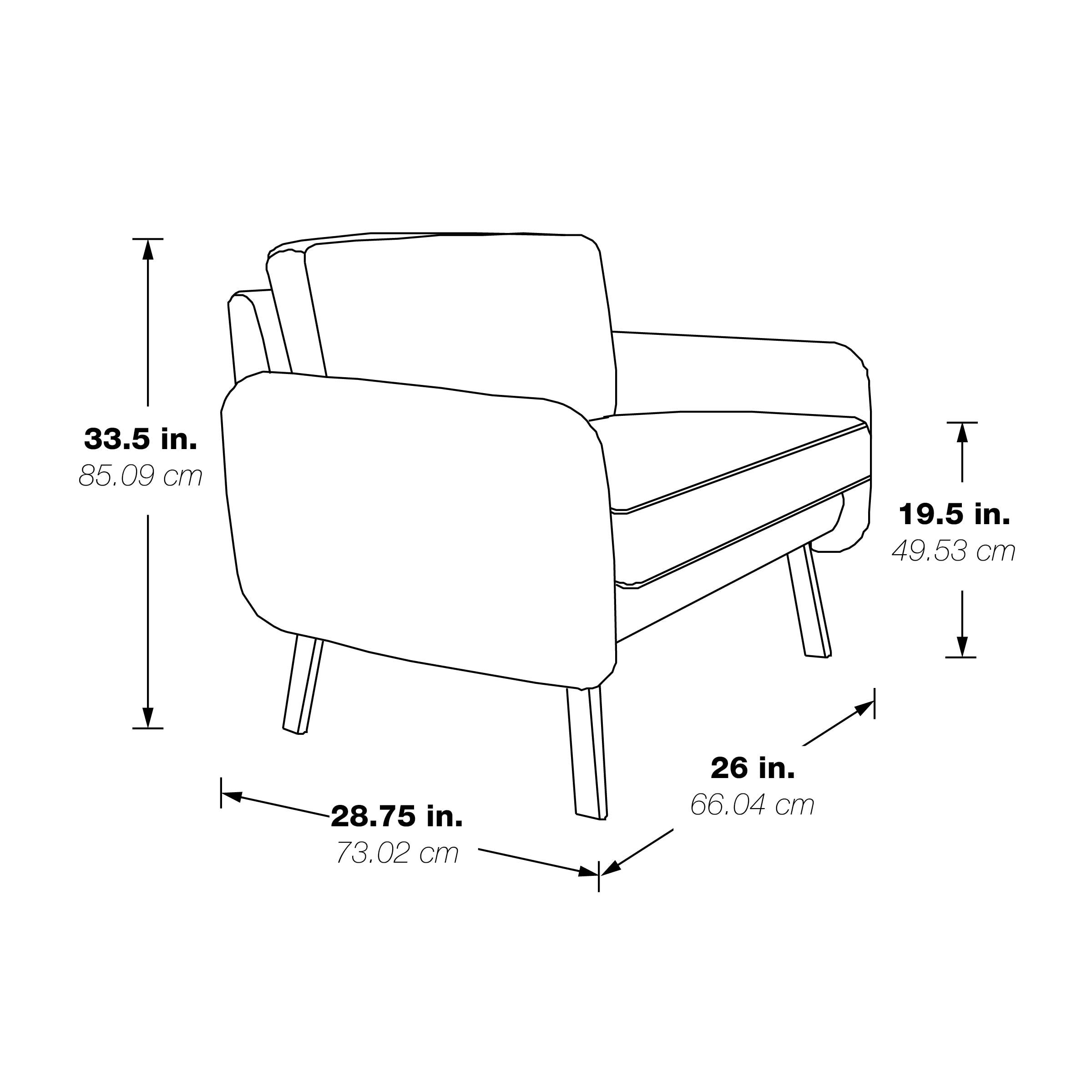 Lounge Chair in Faux Leather
