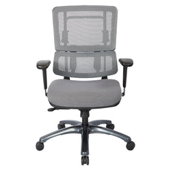 Vertical Grey Mesh Back Chair 1