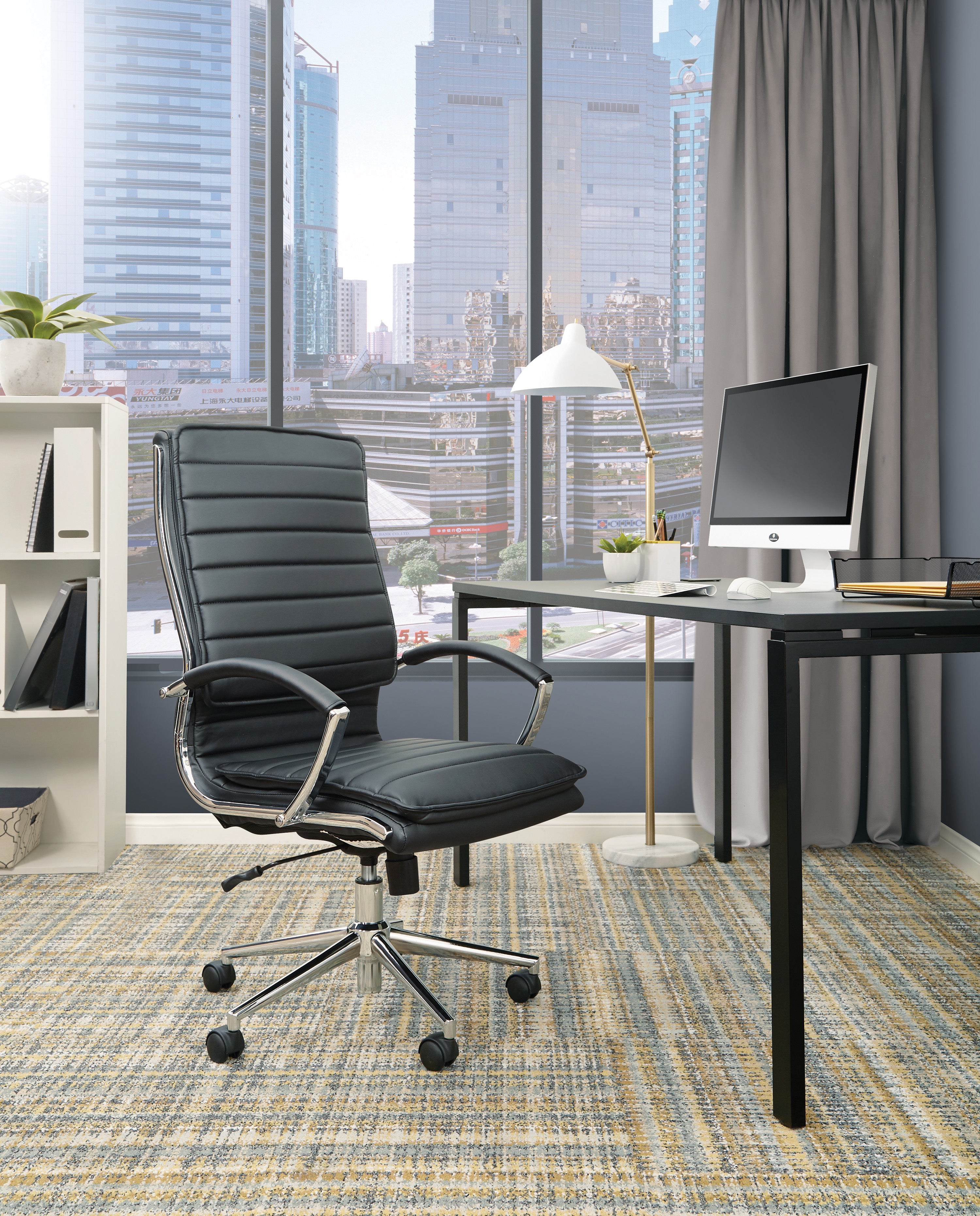 High Back Manager's Faux Lthr Chair