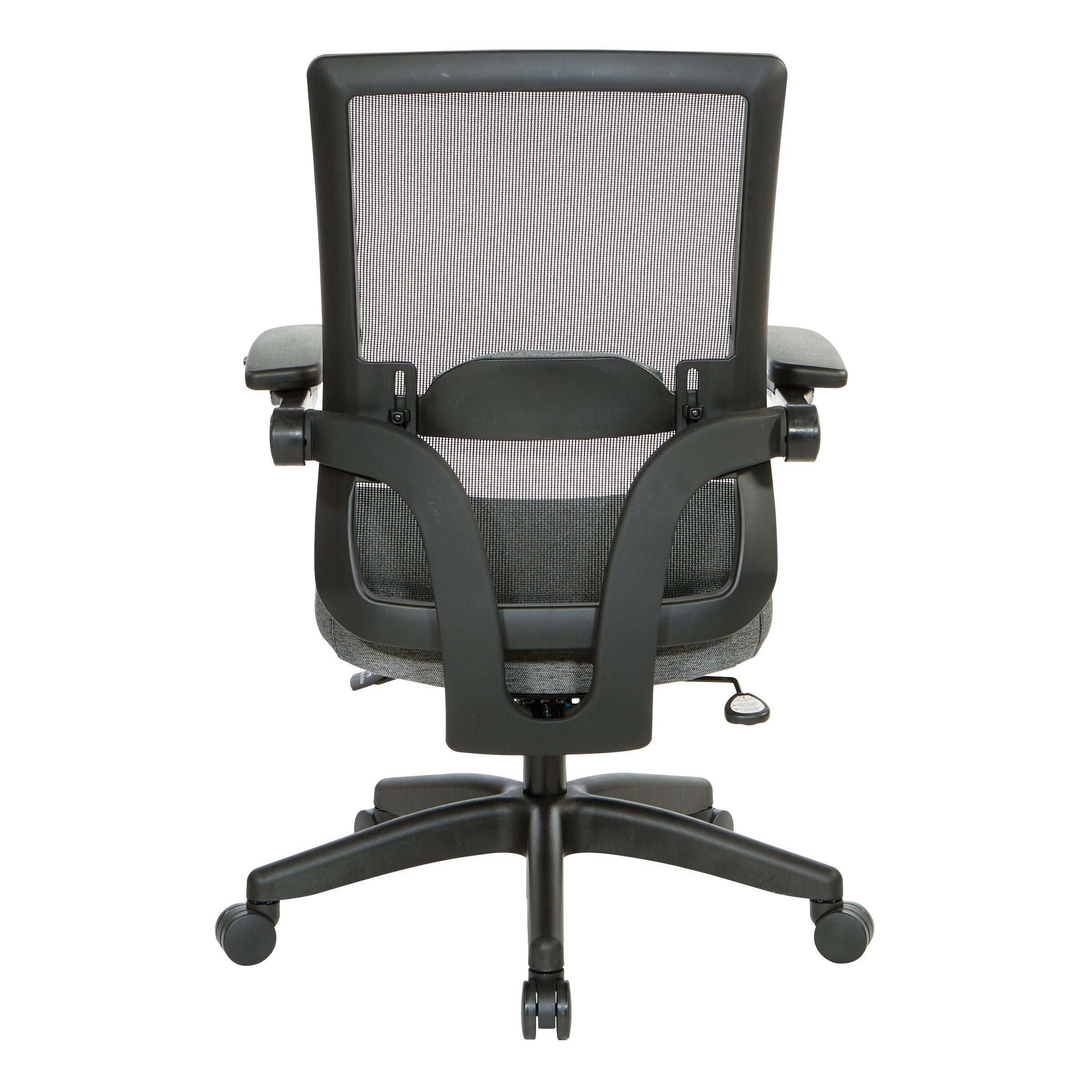 Black Mesh Back Flip Armchair