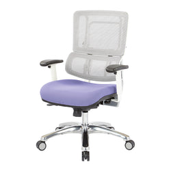 White Vertical Mesh Chair