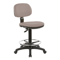 Sculptured Seat and Back Custom Dillon Fabric Drafting Chair
