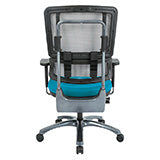 Vertical Grey Mesh Back Chair with Titanium Base 1
