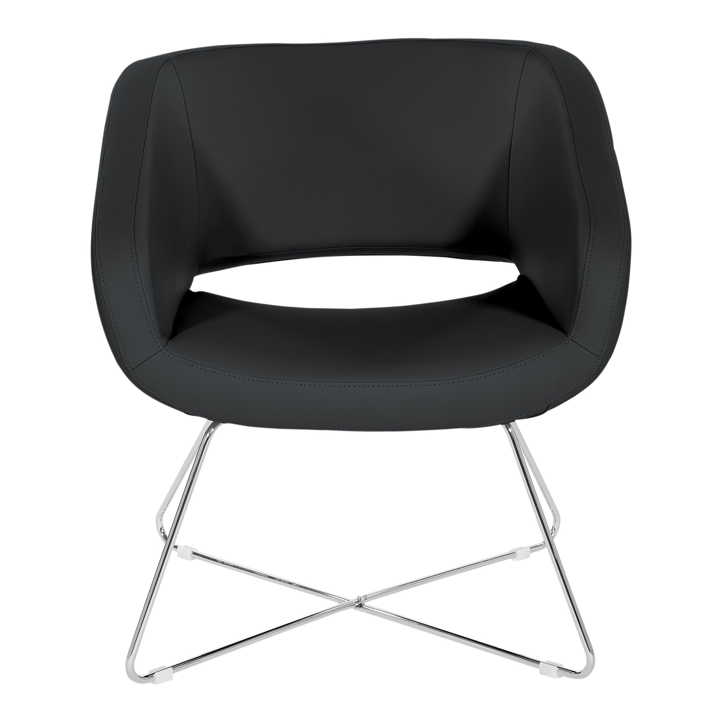 Faux Leather Lounge Chair