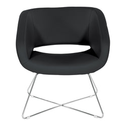 Faux Leather Lounge Chair