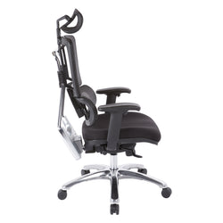 Vertical Black Mesh Back Chair with Headrest