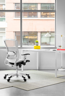 White Frame Managers Chair