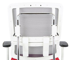 White Vertical Mesh Chair