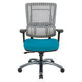 Vertical Grey Mesh Back Chair with Titanium Base 1
