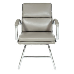 Mid-Back Faux Lthr Visitor's Chair