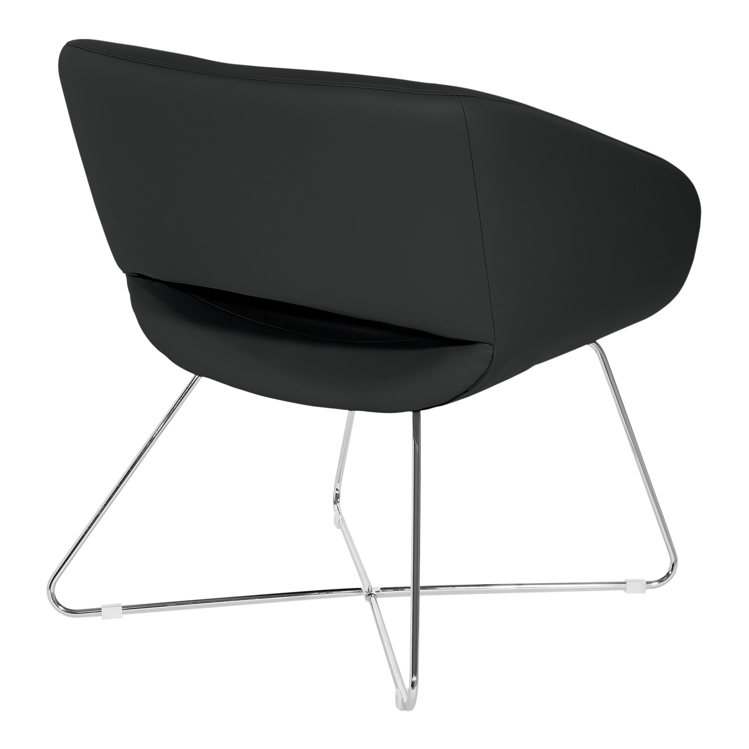 Faux Leather Lounge Chair