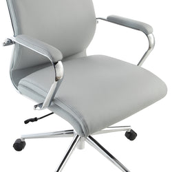 Mid Bk Silver Ion Technology Fabric Chair
