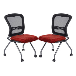 Deluxe Armless Folding Chair With ProGrid® Back