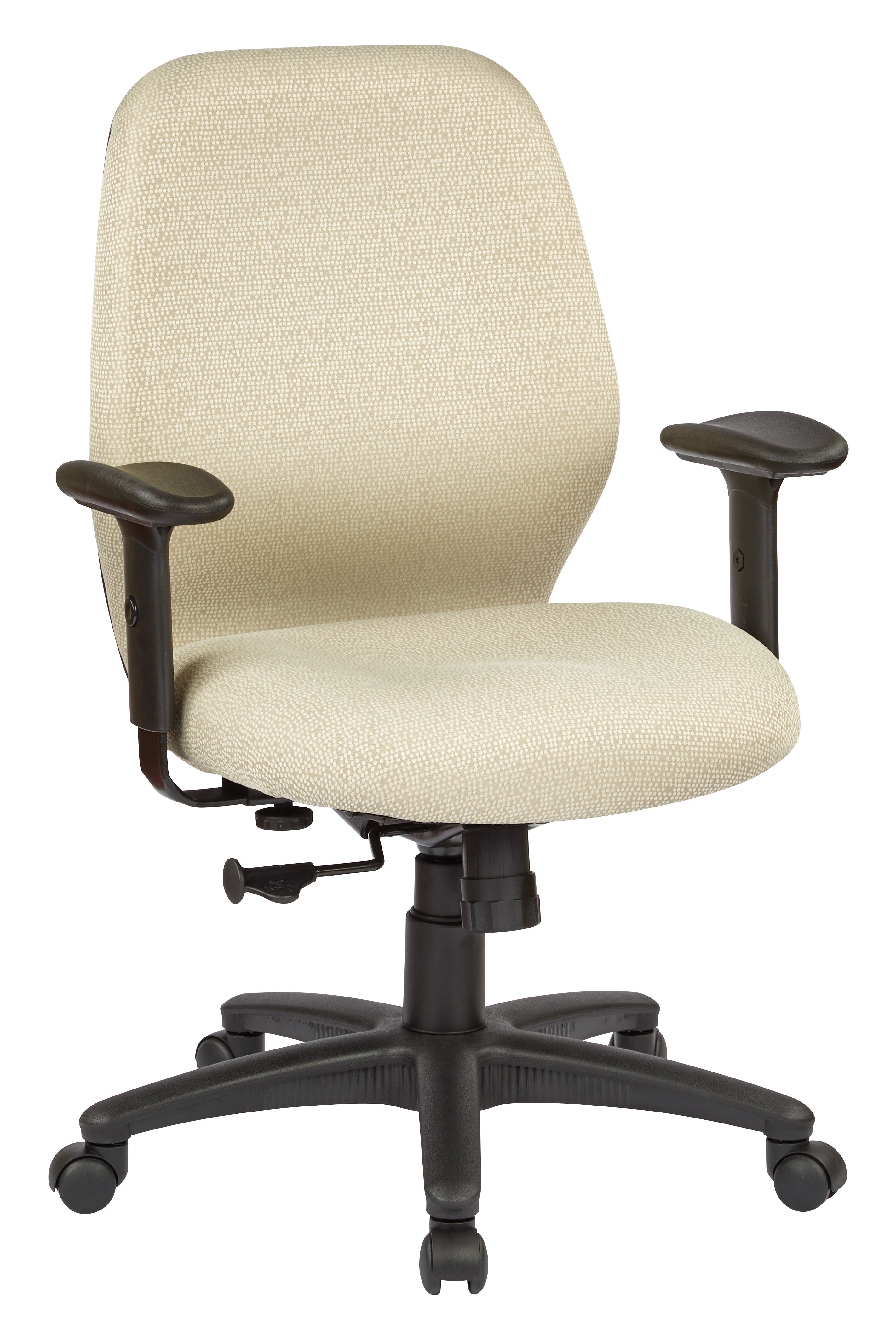 Mid Back 2-to-1 synchro Tilt Chair with 2 -Way Adjustable Soft padded Arms 10