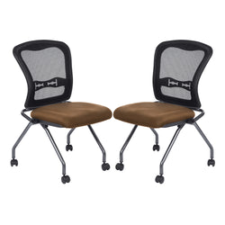 Deluxe Armless Folding Chair With ProGrid® Back