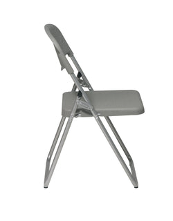 Folding Chair with Plastic Seat and Back