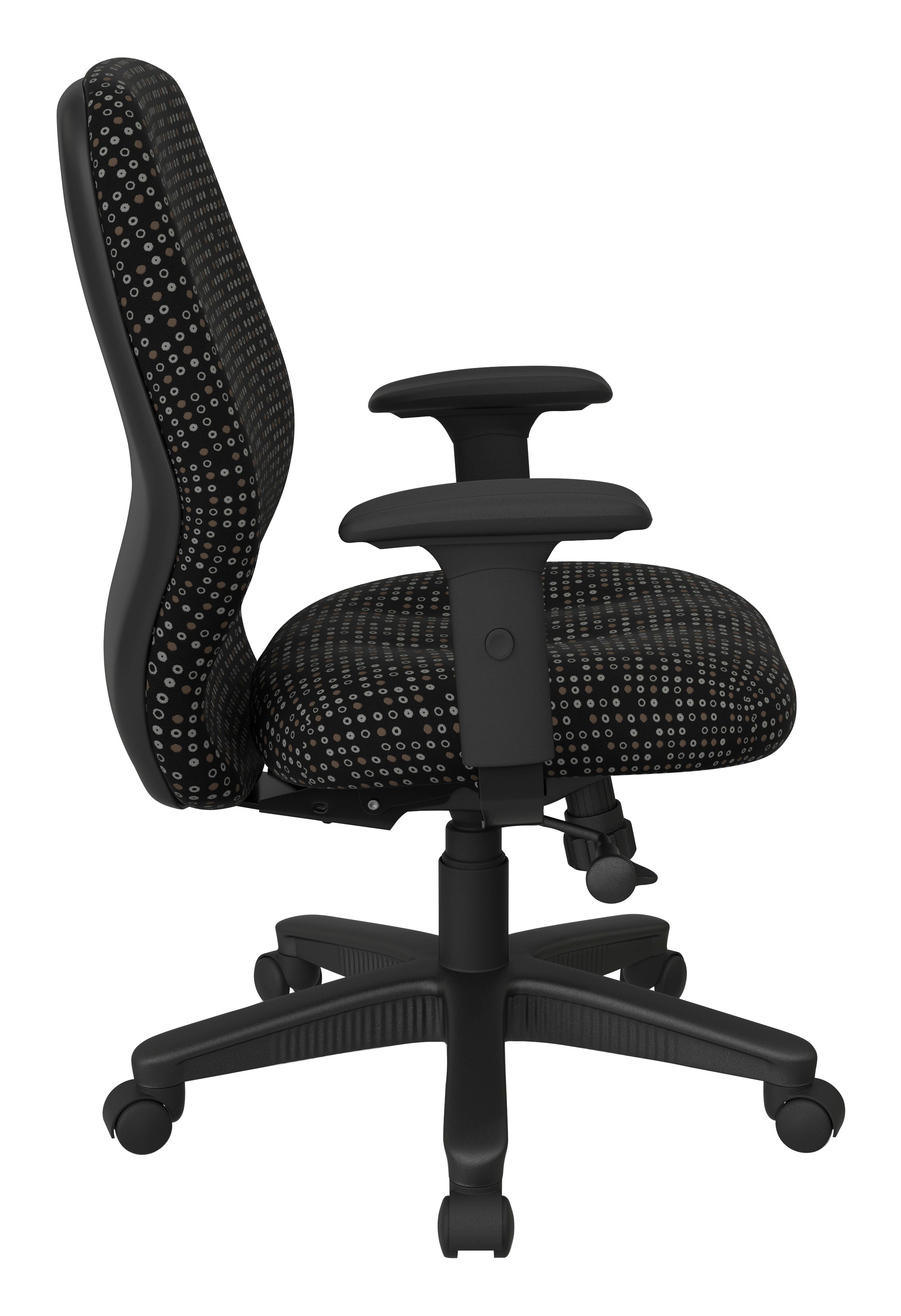 Mid Back 2-to-1 synchro Tilt Chair with 2 -Way Adjustable Soft padded Arms 18