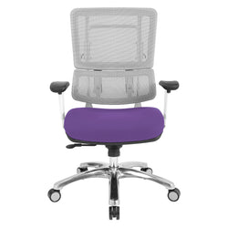 White Vertical Mesh Chair