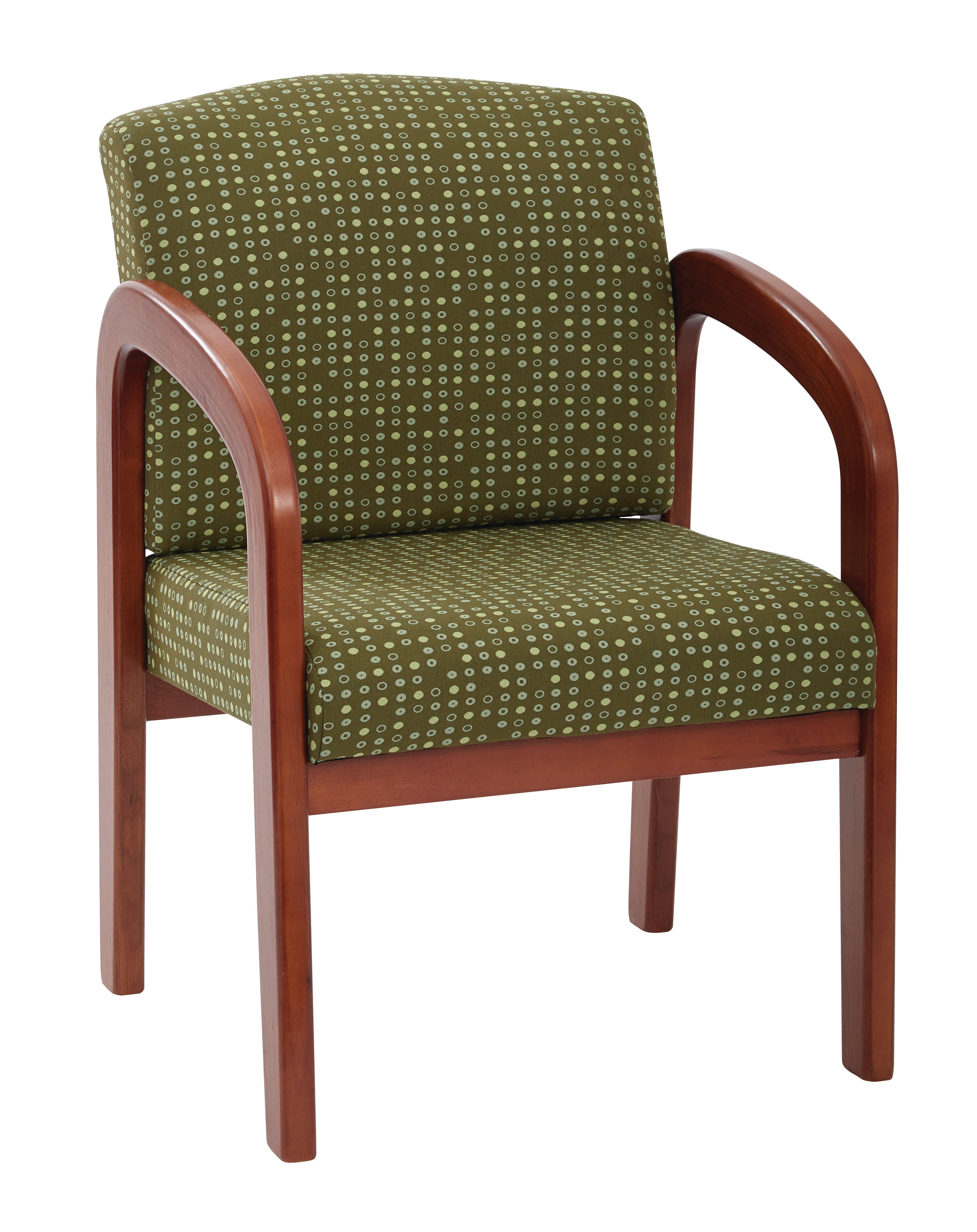 Medium Oak Finish Visitors Chair 1