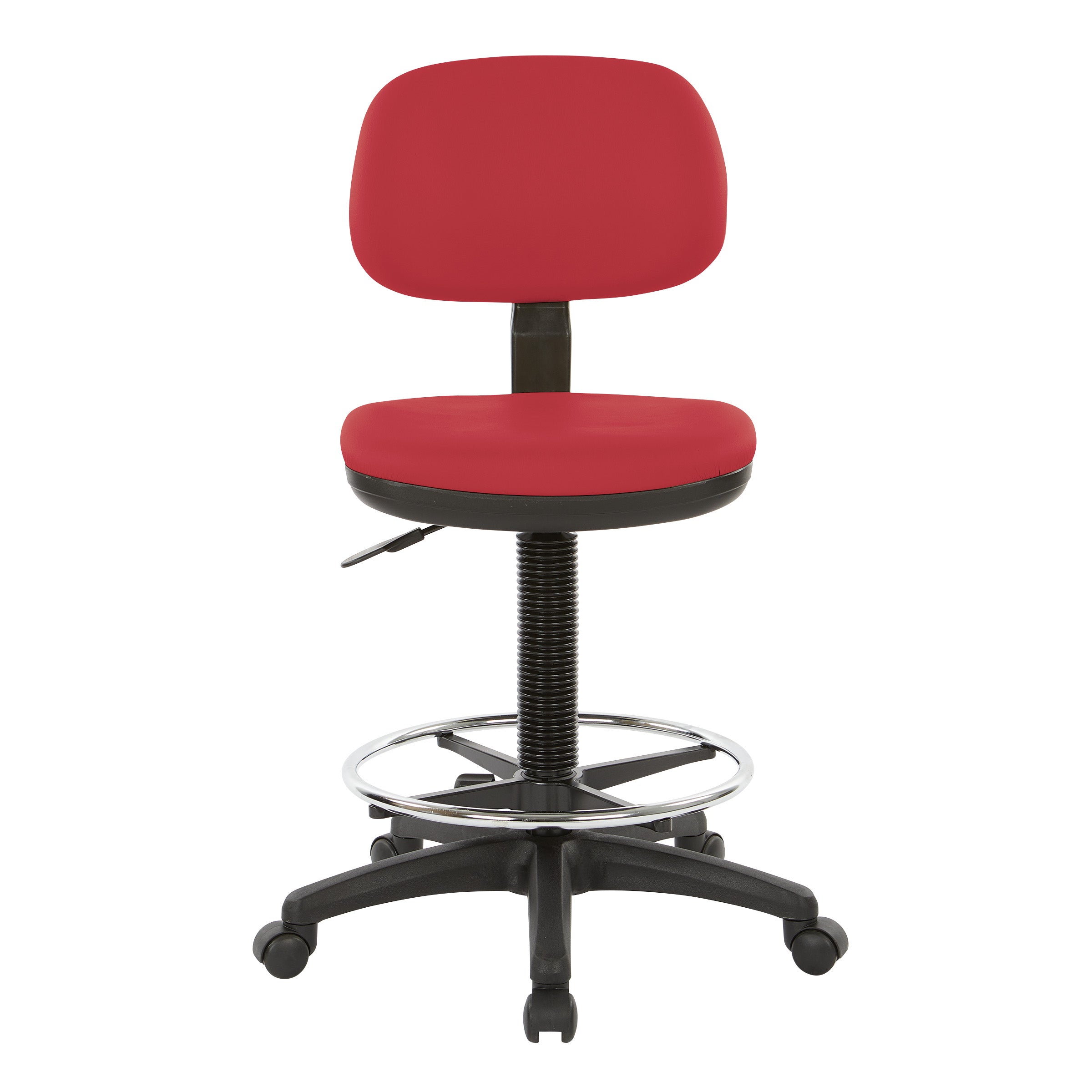 Sculptured Seat and Back Custom Dillon Fabric Drafting Chair