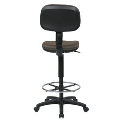 Sculptured Seat and Back Custom Dillon Fabric Drafting Chair